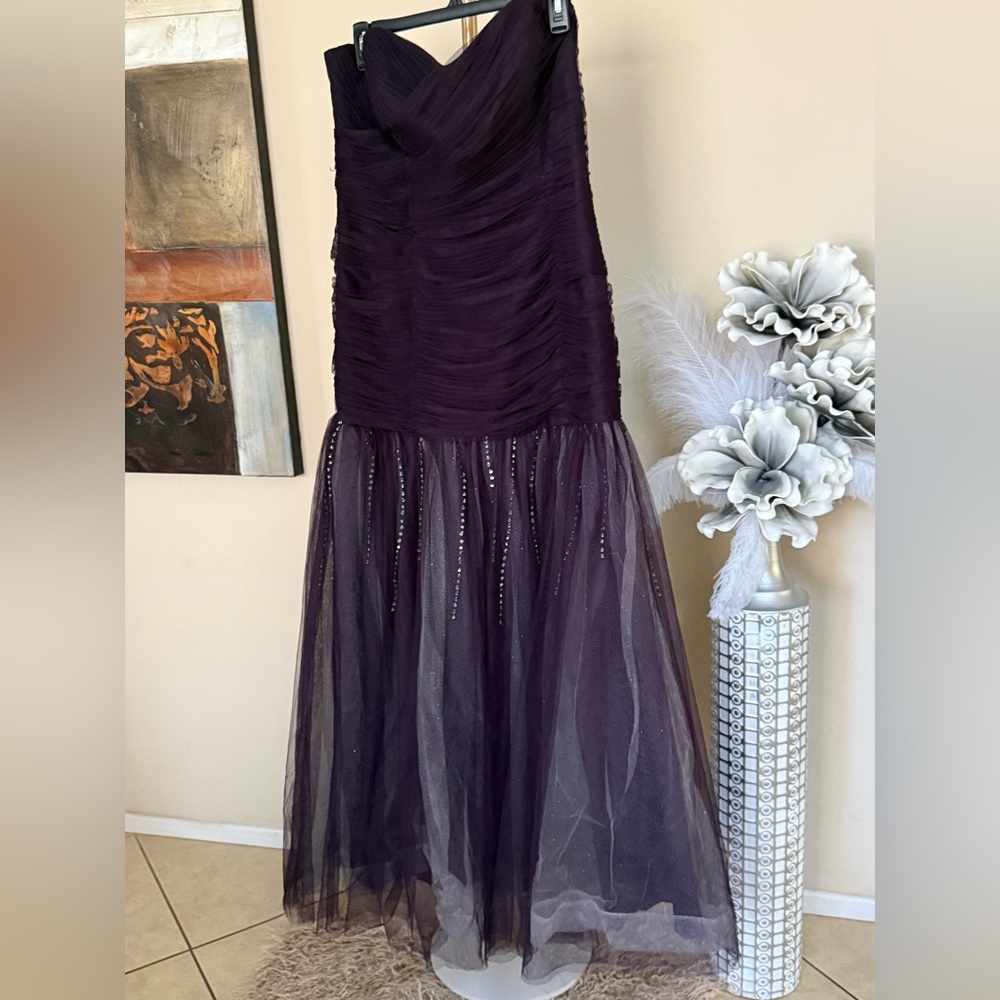 Elegant Purple Evening Gown